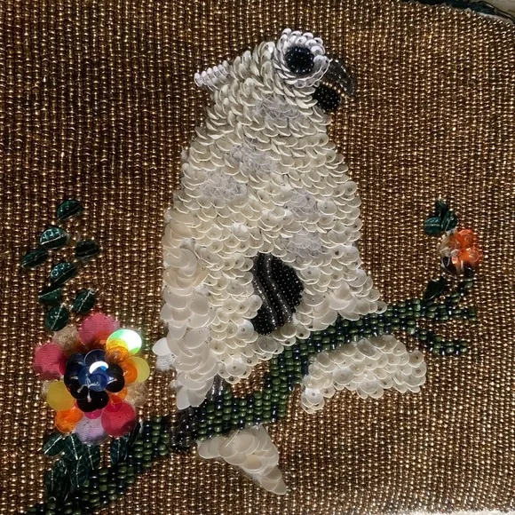 ANTHROPOLOGIE MISS ALBRIGHT sequin clutch - Picture 2 of 9